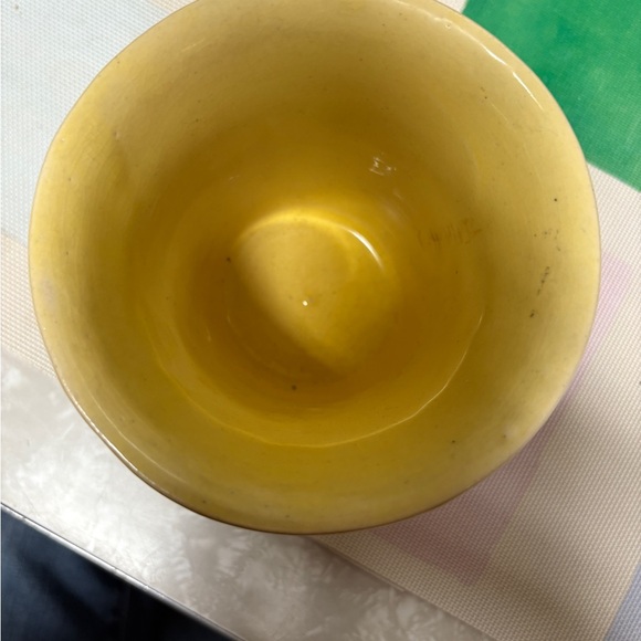 Nelson McCoy hobnail cream yellow 1930's USA 5” Diameter - Picture 6 of 16